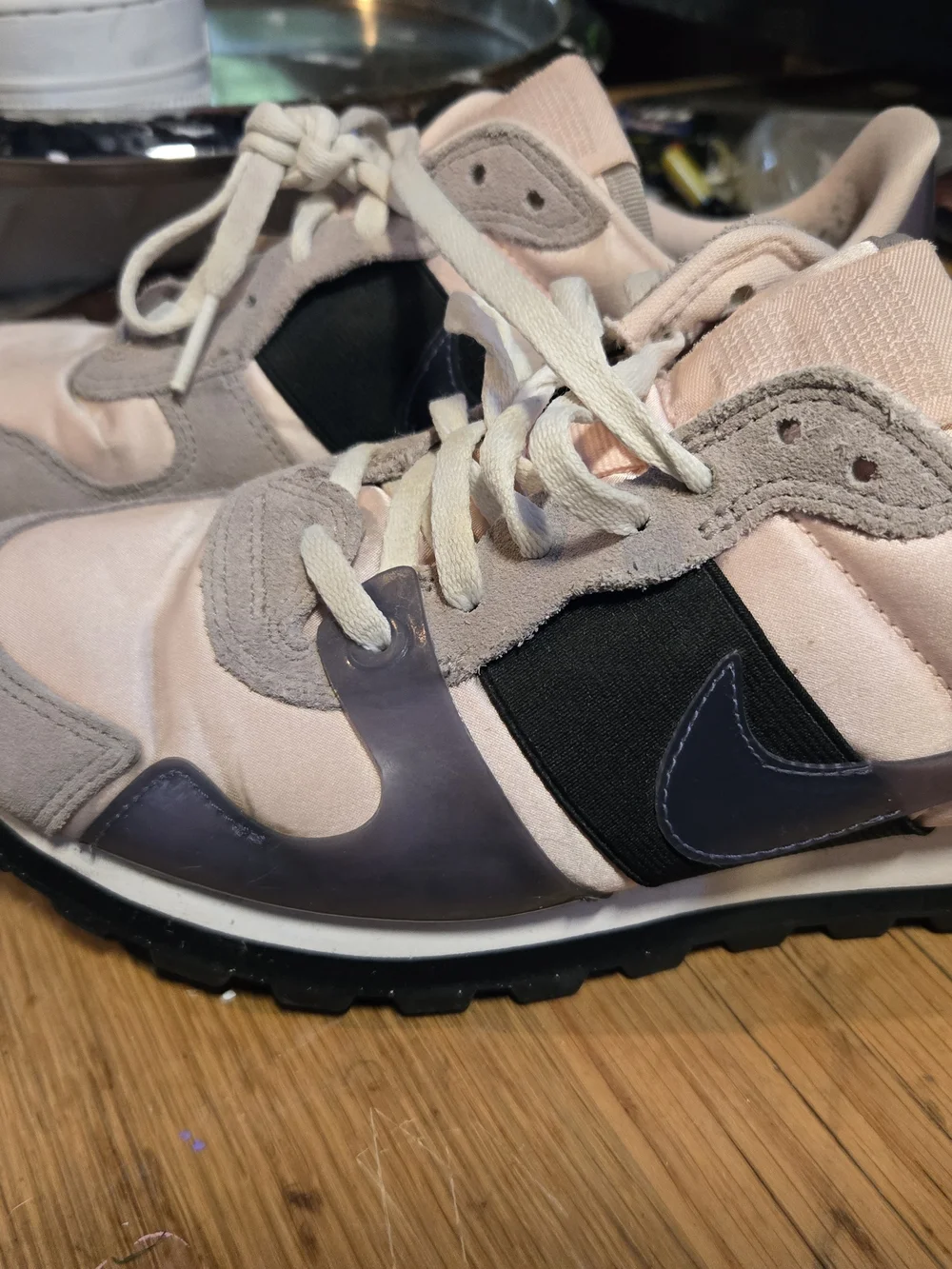 Nike Women's Pink, Gray & Black Retro Runner Sneakers